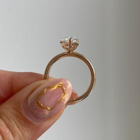 1.50ct Pear Lab Grown Diamond Solitaire Engagement Ring | IGI Certified D-E-F Color VVS–VS