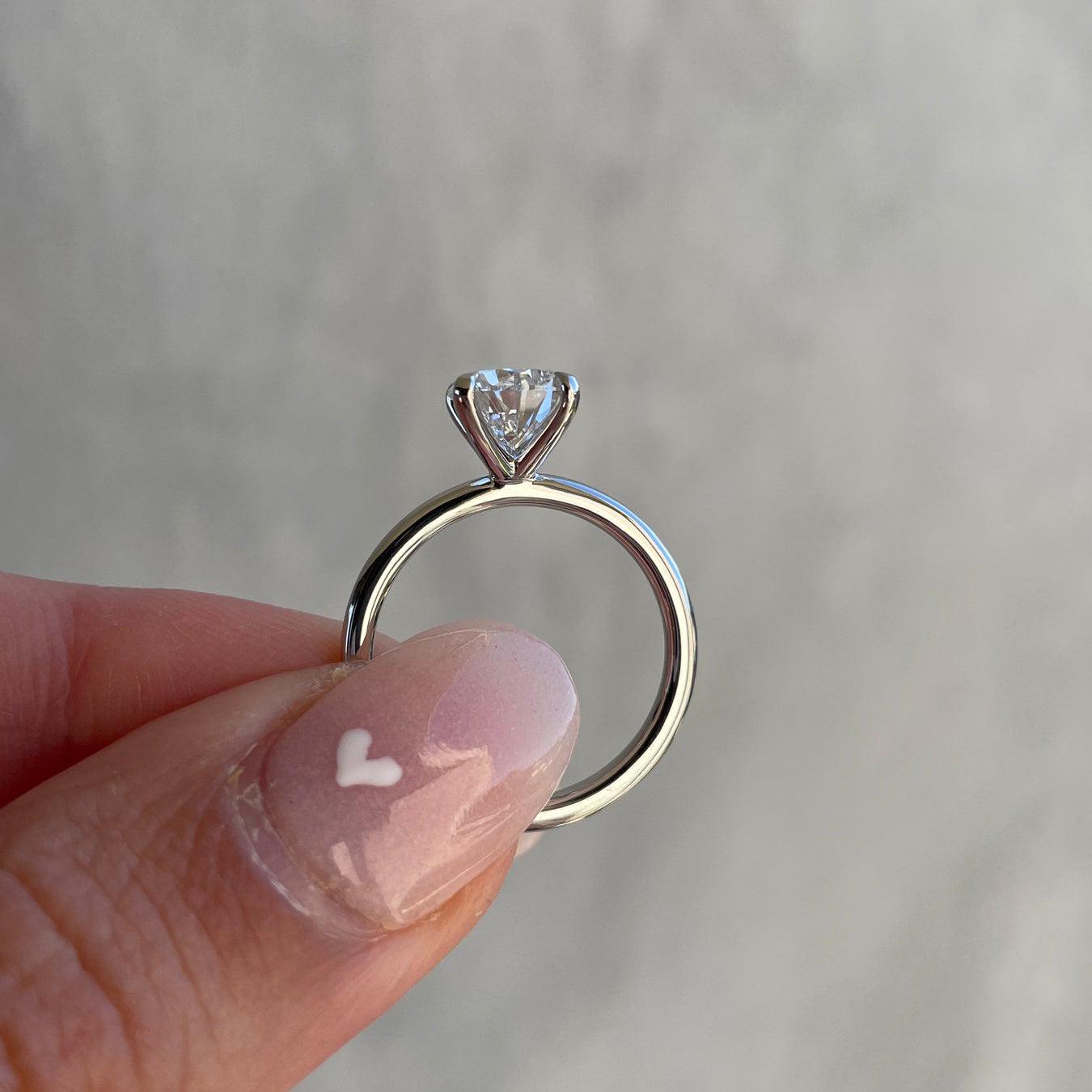 2.50ct Pear Lab Grown Diamond Solitaire Engagement Ring | IGI Certified | Ethical & Elegant