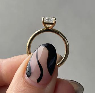 Emerald 2.00ct Lab Diamond Solitaire Engagement Ring | IGI Certified | Yellow or White Gold