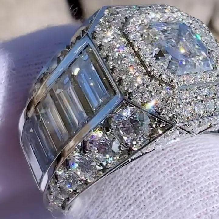 Asscher Cut Men's Engagement Ring 9.50tcw | Lab Grown Diamonds | IGI Certified | Luxury Custom Ring