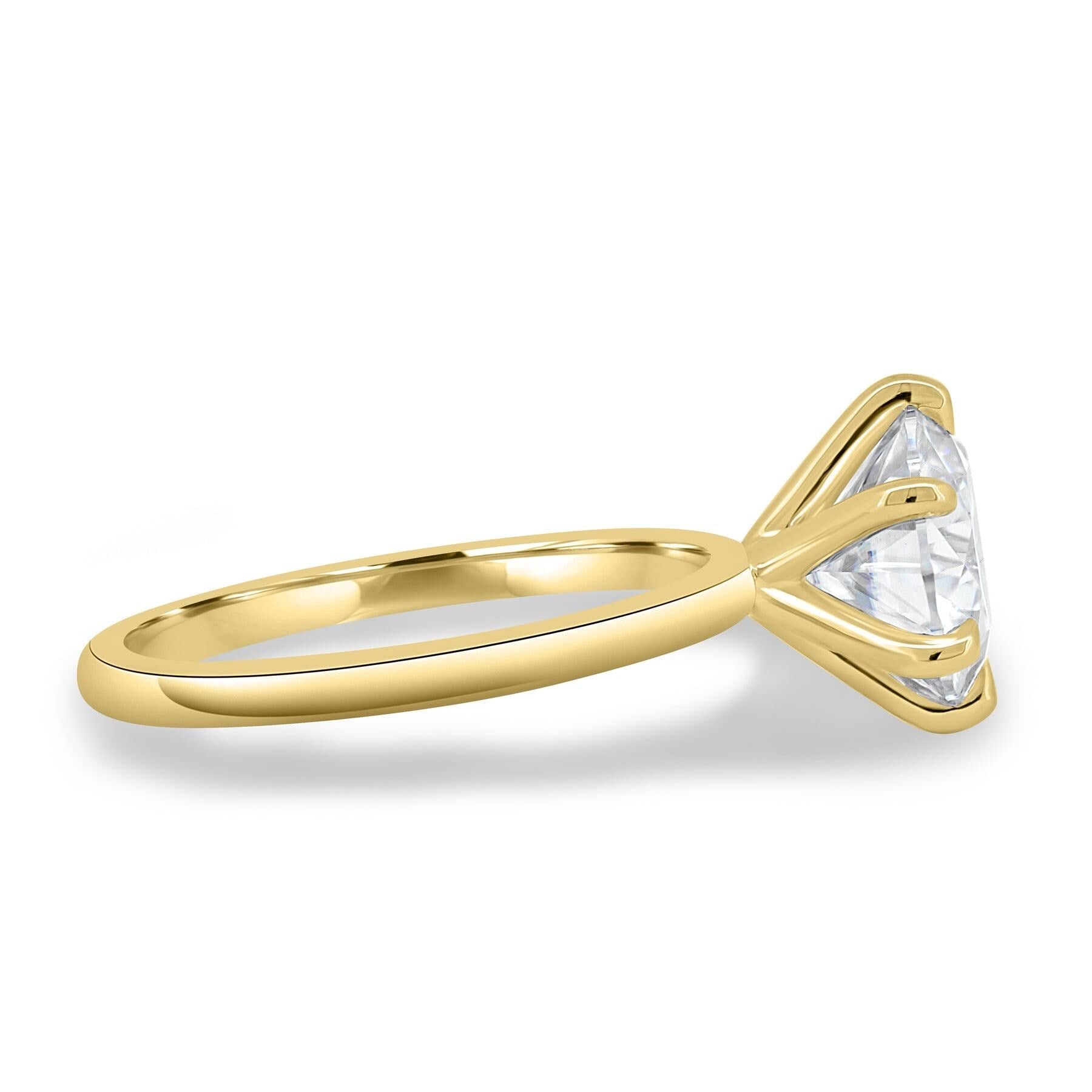 2.50ct Round Lab Grown Diamond Engagement Ring | IGI Certified | Custom Gold & Platinum