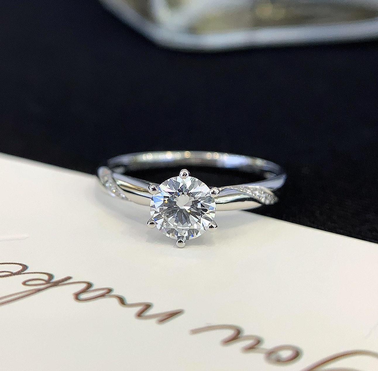 0.70tcw Round Lab Diamond Solitaire Engagement Ring | Basket Pavé | IGI Certified | Gold Options