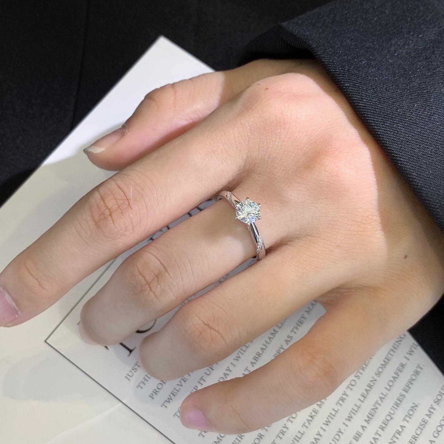 0.70tcw Round Lab Diamond Solitaire Engagement Ring | Basket Pavé | IGI Certified | Gold Options