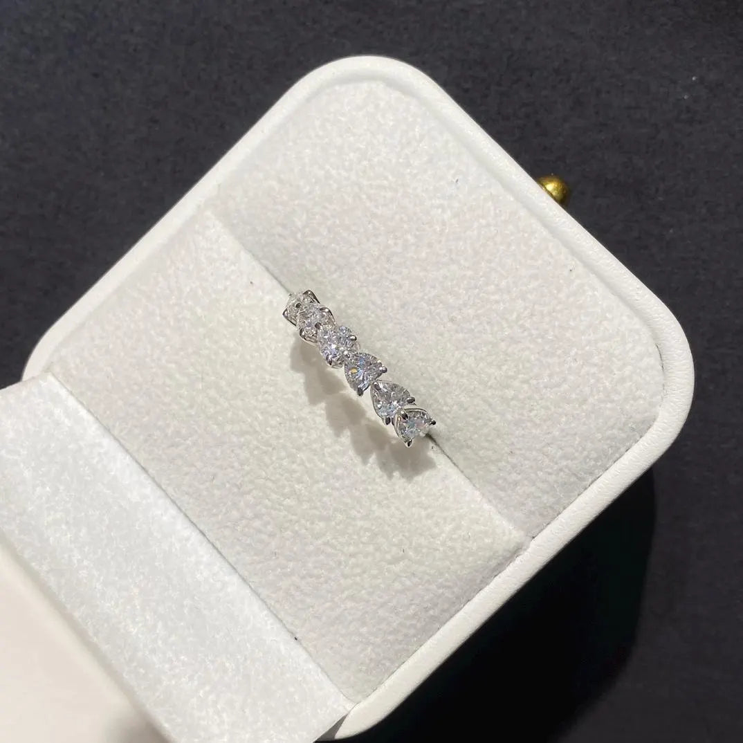 1.50tcw Heart Lab Grown Diamond Engagement Ring | Basket Set Side Stones | D-E-F Color VVS–VS Clarity | IGI Certified