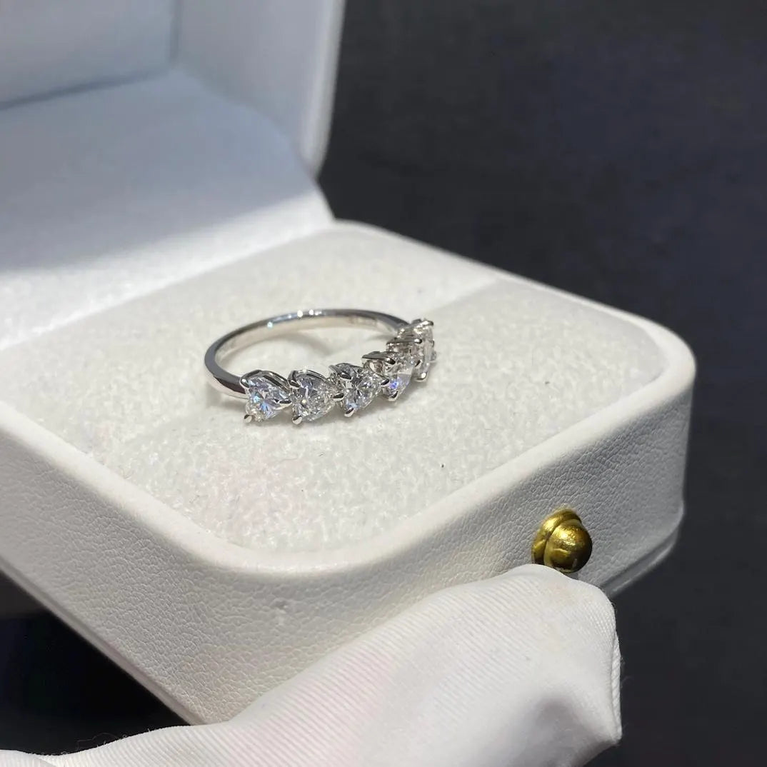 1.50tcw Heart Lab Grown Diamond Engagement Ring | Basket Set Side Stones | D-E-F Color VVS–VS Clarity | IGI Certified