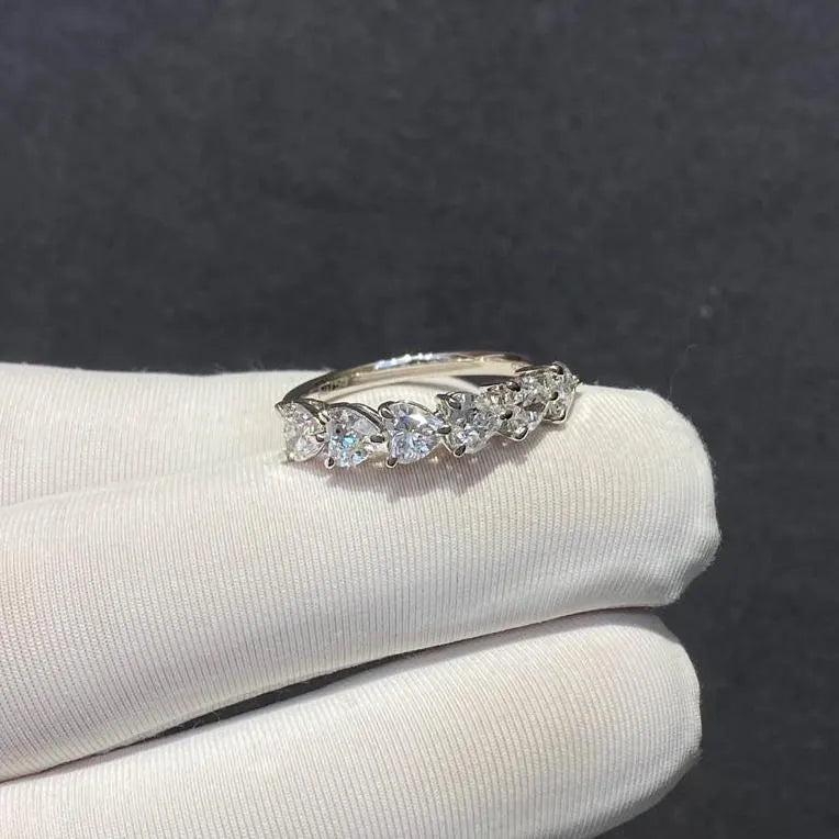 1.50tcw Heart Lab Grown Diamond Engagement Ring | Basket Set Side Stones | D-E-F Color VVS–VS Clarity | IGI Certified