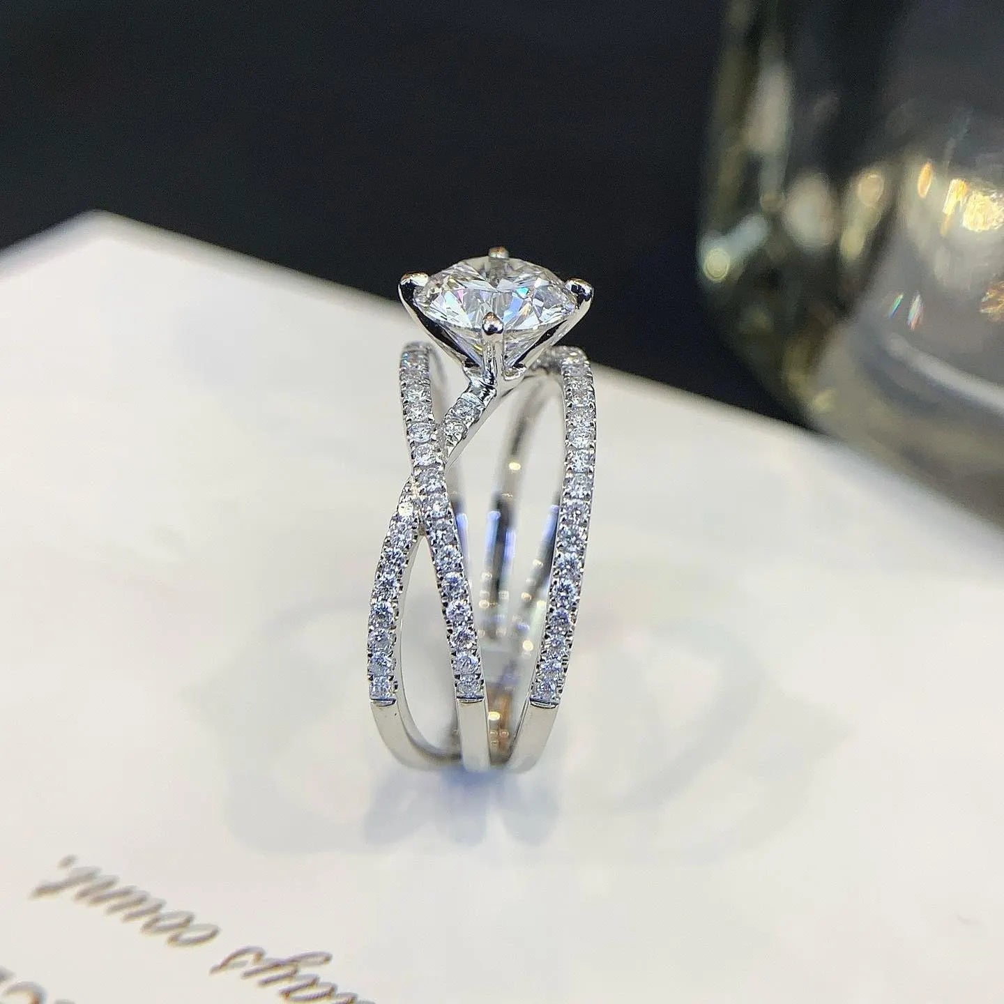 Round 2.00tcw Lab Diamond Triple Wave Band Ring | IGI Certified