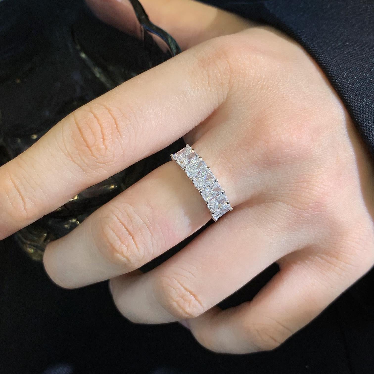 2.10tcw Radiant Lab Diamond Engagement Ring | Basket Pavé Design with Side Stones | D-E-F Color | IGI Certified | Custom Gold Ring