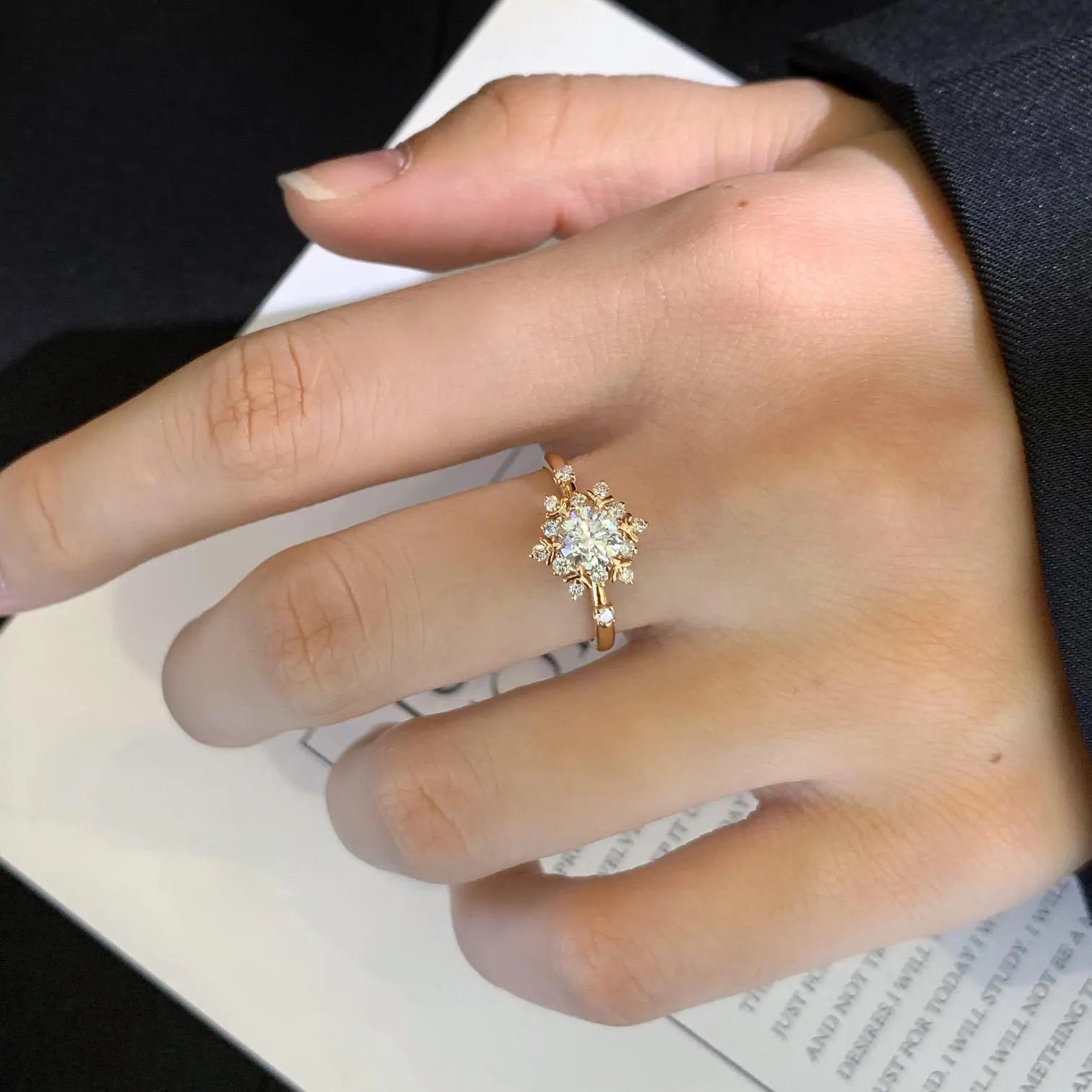 1.30tcw Round Lab Diamond Halo Engagement Ring | Vintage Yellow Gold | IGI Certified