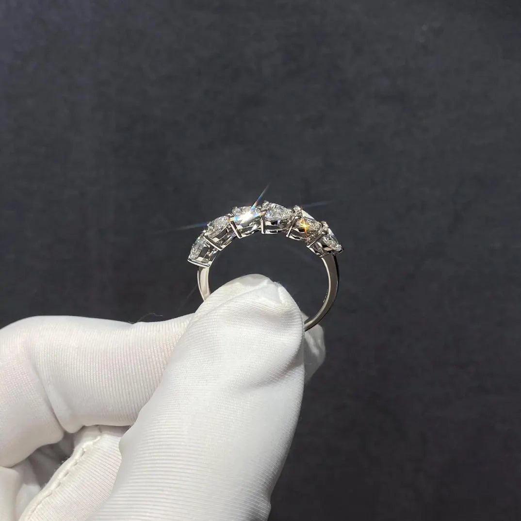 1.50tcw Heart Lab Grown Diamond Engagement Ring | Basket Set Side Stones | D-E-F Color VVS–VS Clarity | IGI Certified