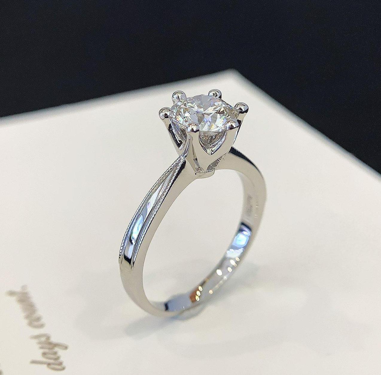 1.20ct Lab Grown Round Diamond Pavé Engagement Ring | Basket Set | IGI Certified | Custom Gold