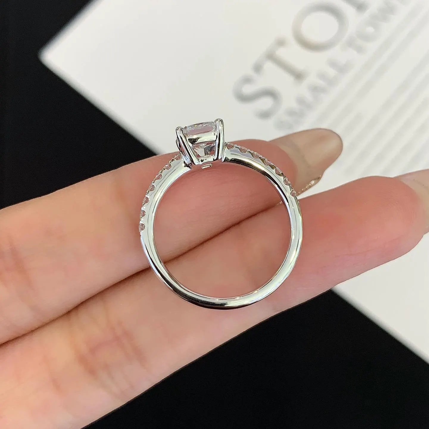 1.20ct Cushion Lab Diamond Basket Solitaire Ring | Pavé Setting | IGI Certified | Custom Gold