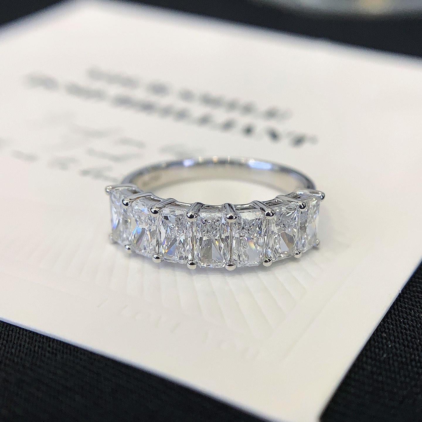 2.10tcw Radiant Lab Diamond Engagement Ring | Basket Pavé Design with Side Stones | D-E-F Color | IGI Certified | Custom Gold Ring