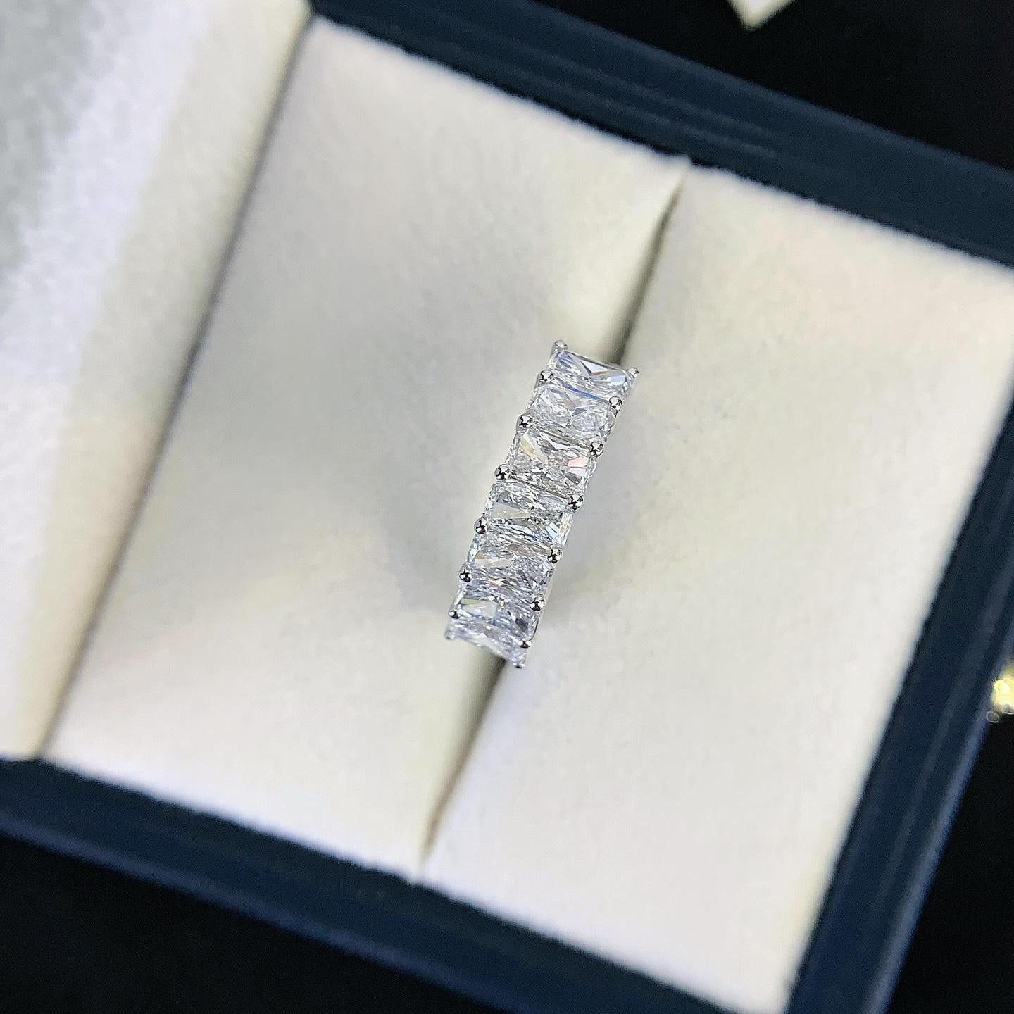 2.10tcw Radiant Lab Diamond Engagement Ring | Basket Pavé Design with Side Stones | D-E-F Color | IGI Certified | Custom Gold Ring