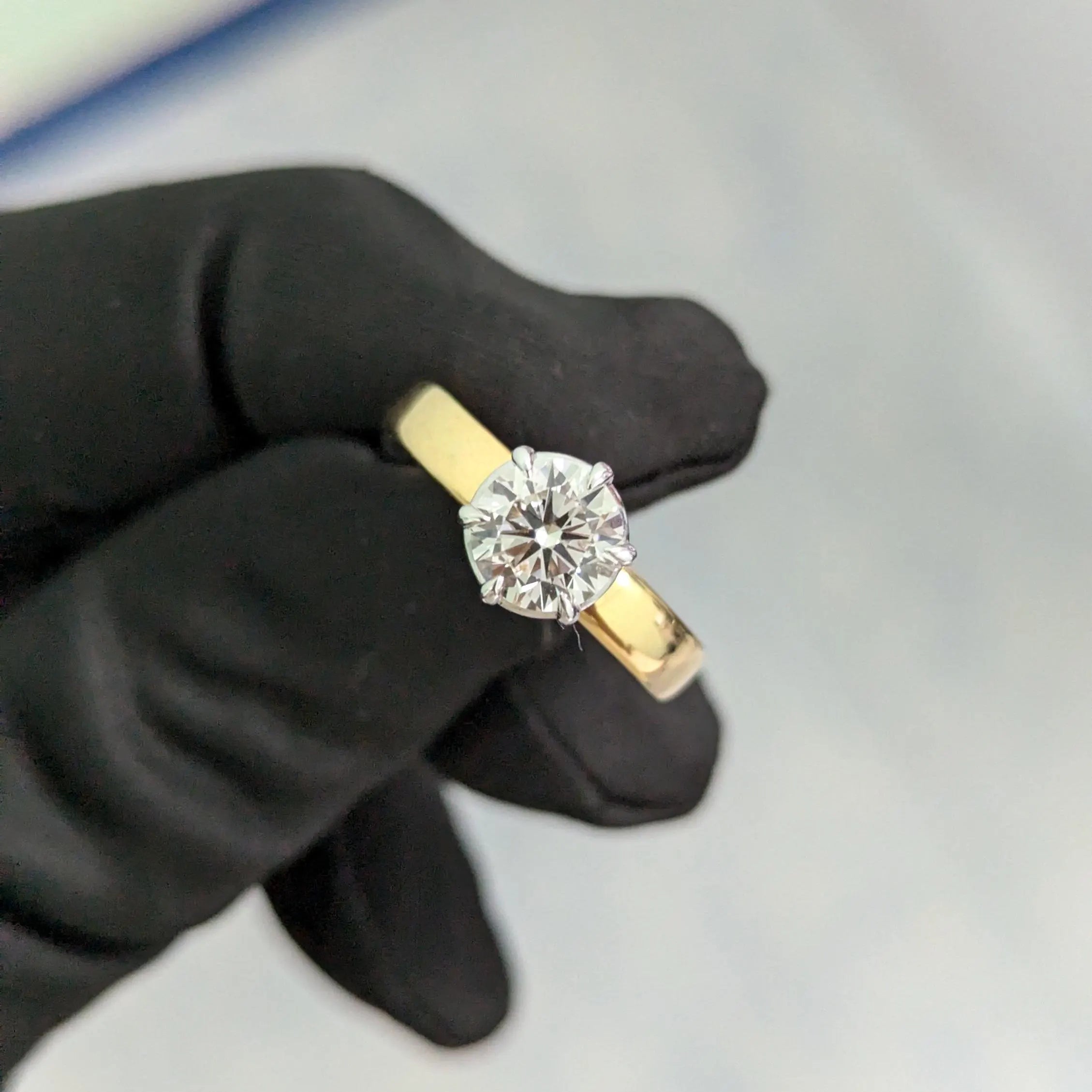 2.00ct Round Lab Grown Diamond Solitaire Ring | 6-Prong | IGI Certified | 14k/18k Gold