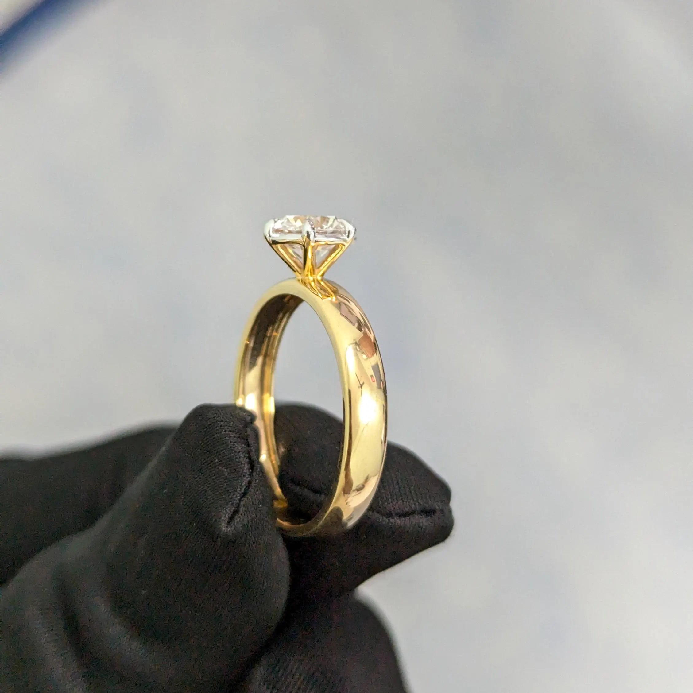 2.00ct Round Lab Grown Diamond Solitaire Ring | 6-Prong | IGI Certified | 14k/18k Gold