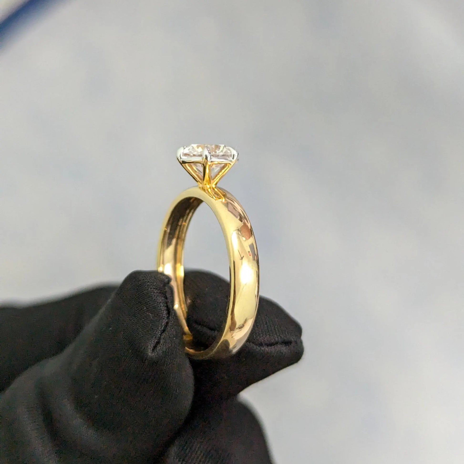 2.00ct Round Lab Grown Diamond Solitaire Ring | 6-Prong | IGI Certified | 14k/18k Gold