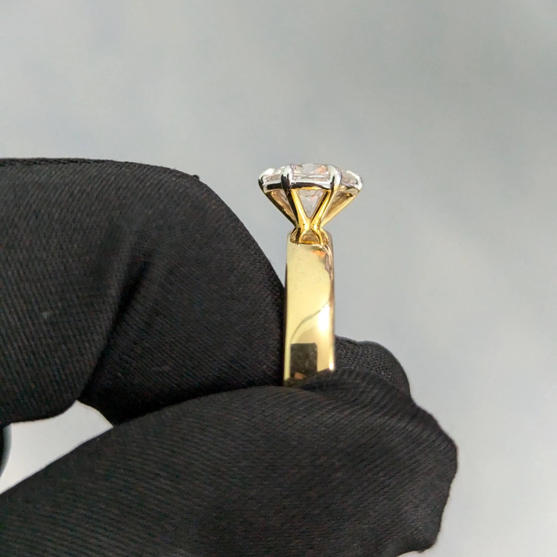 2.00ct Round Lab Grown Diamond Solitaire Ring | 6-Prong | IGI Certified | 14k/18k Gold