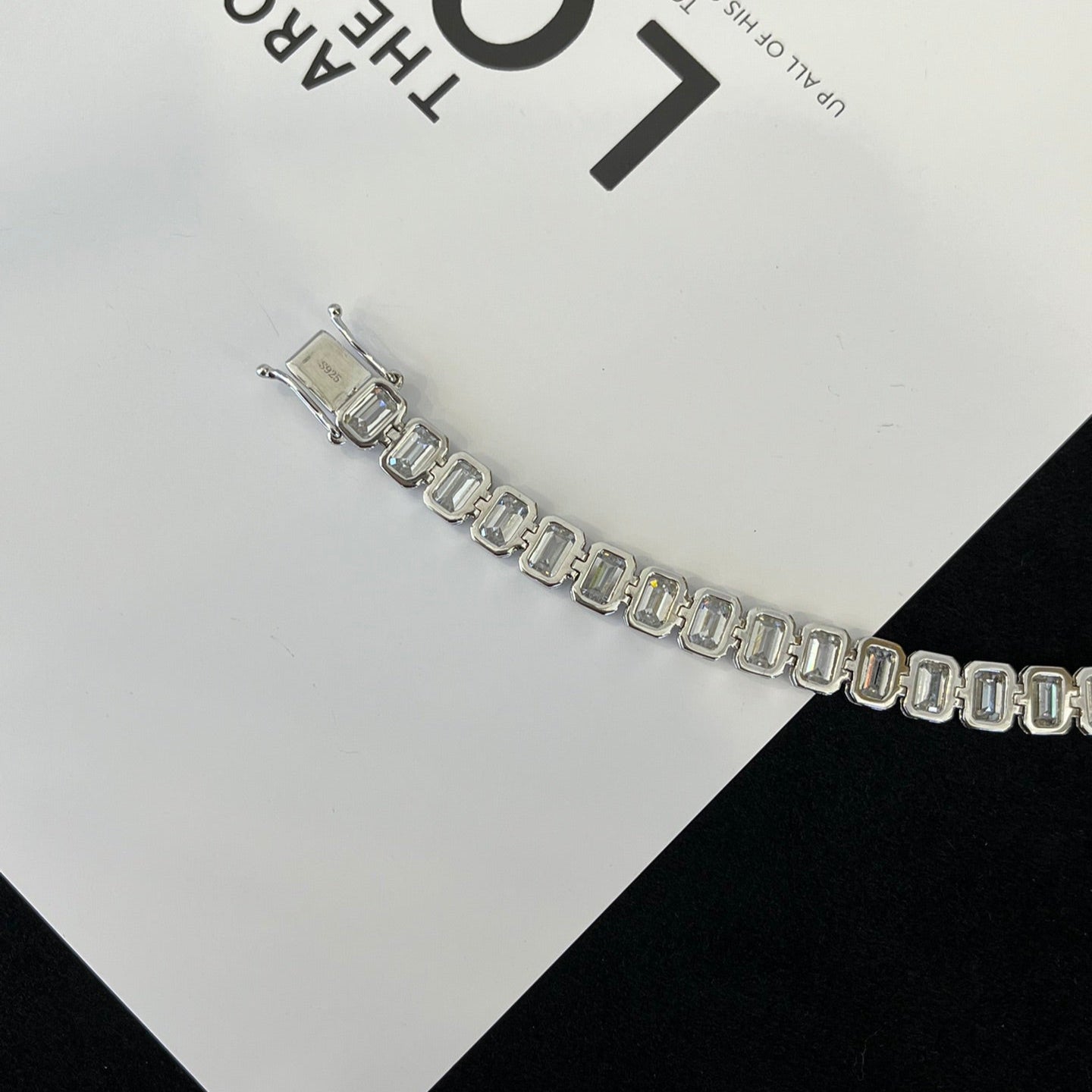 10.00tcw Emerald Lab Diamond Bezel Bracelet | D-E-F Color VVS–VS Clarity | IGI Certified | White Gold