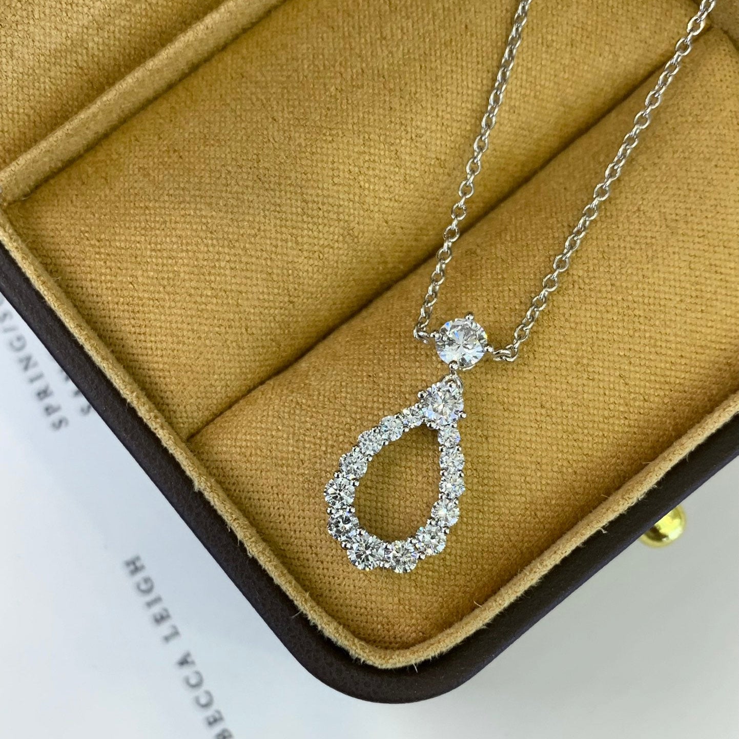 Round 1.30tcw Lab Diamond Solitaire Pendant Necklace | IGI Certified | EF VS | Gold Options