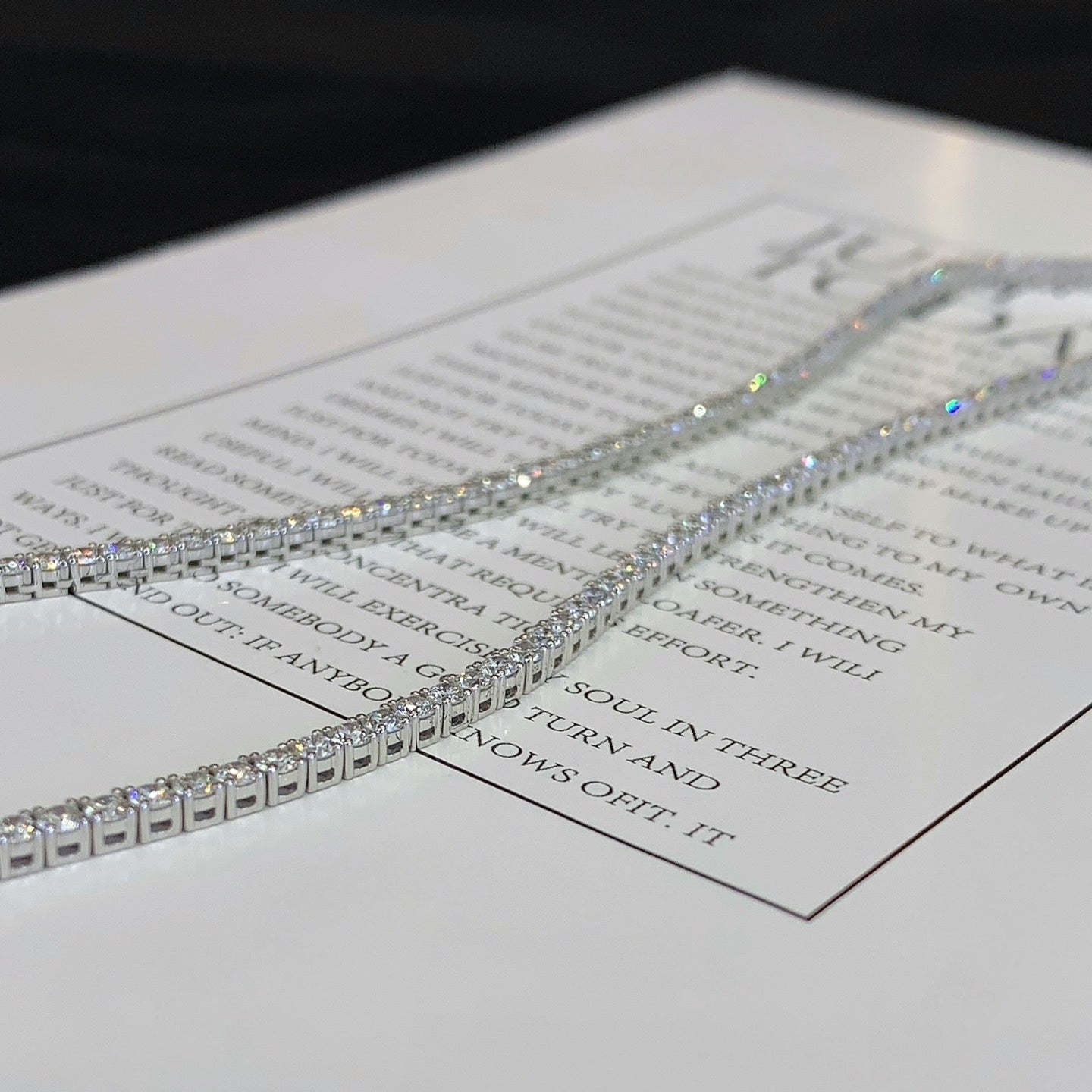 Custom Listing - Round 9 total carats weight Lab Grown Diamond Tennis Chain Necklace, EF Color, VS Clarity - IGI Certified Necklace