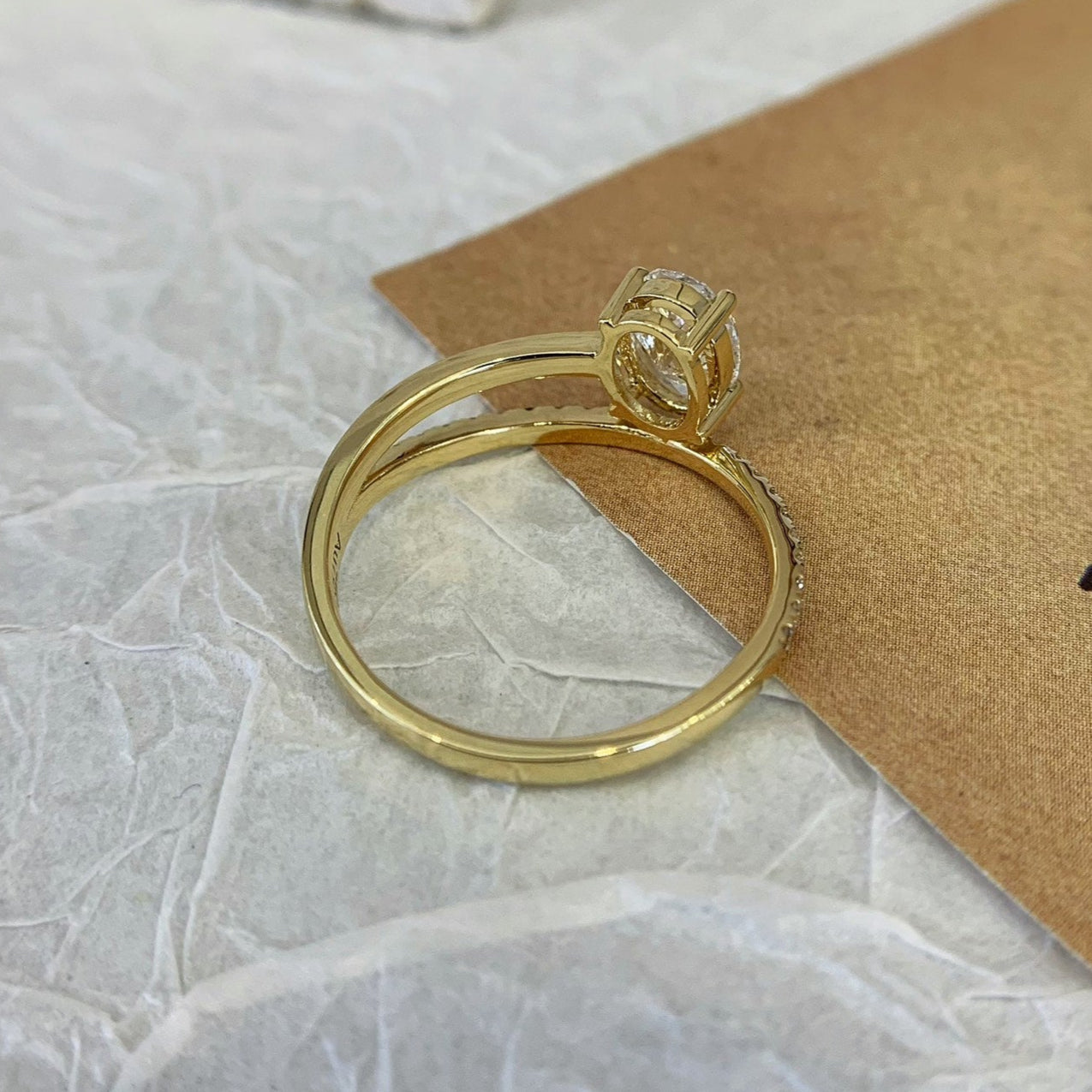 Oval 1.60tcw Lab Diamond Ring | Wrap Band | IGI Certified | DEF VVS–VS Clarity