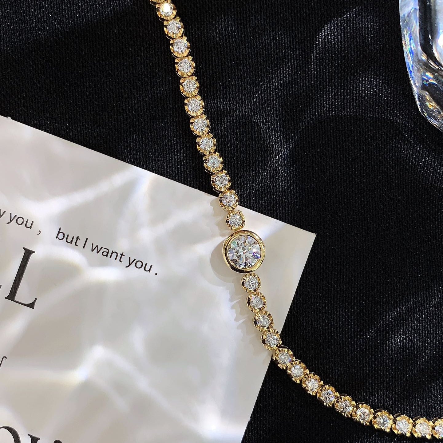 Luxury 6.50tcw Lab Diamond Tennis Bracelet | Yellow Gold | Bezel Design | IGI Certified