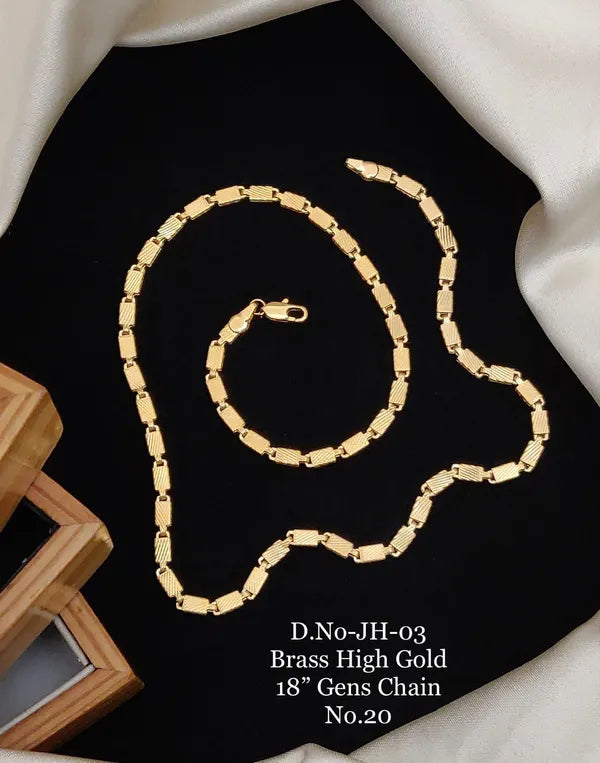 Brass High Gold G.P. Anti Tarnish & Waterproof Chain