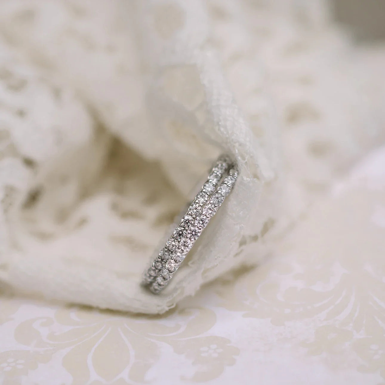 Round Lab Grown Diamond Inside Out Hoop Earrings, EF Color, VS Clarity,  IGI Certified