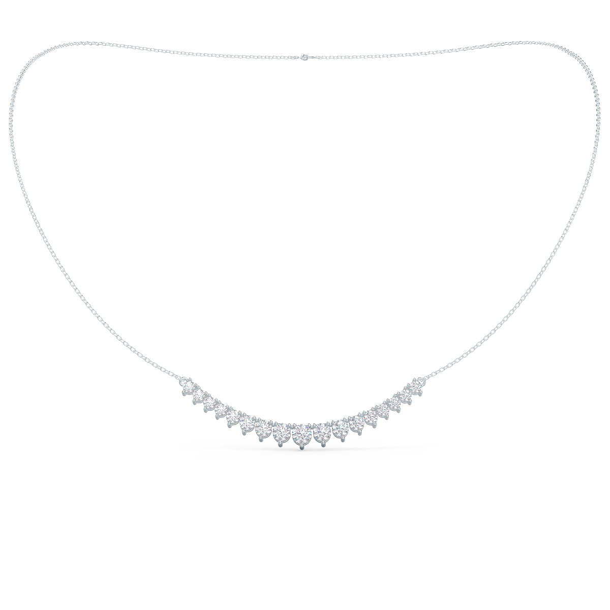Mini Riviera Choker Lab grown Diamond DEF Color VS+ Clarity