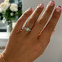Common :: luxury 1.5ct green marquise diamond engagement ring unique statement ring