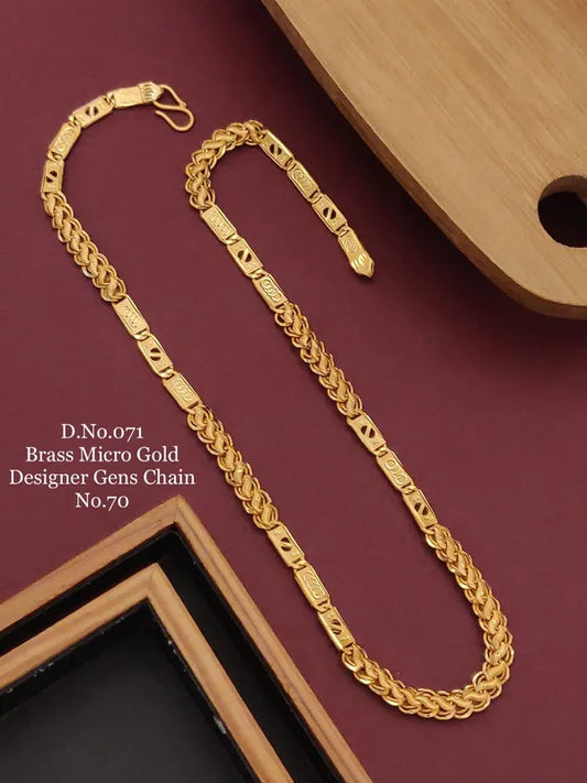 Odi Nawabi with Kohli Design in High Gold Micro plated Brass Chain For Men