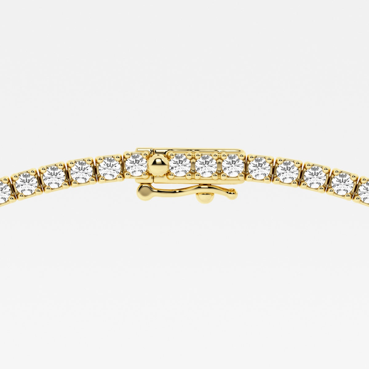 Radiant and Round Lab Grown Diamond Station Tennis Necklace, EF Color, VS Clarity, IGI Certified