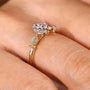 Common :: 1.10TCW vintage engagement ring with Oval center diamond