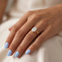 Common :: D-E-F Oval Lab Grown Diamond Solitaire Engagement Ring