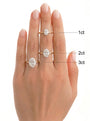 Common::  Luxury lab grown diamond bridal stack featuring an emerald cut center stone and matching diamond bands inspired by timeless Art Deco elegance.
