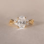 Common :: Unii Jewels 2.10ct oval lab grown diamond floral engagement ring