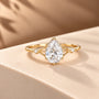 Common :: IGI certified 2CT Pear Three Stone Diamond Engagement Ring