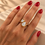 Common :: 1.20CT and 0.50CT Pear Lab Grown Diamond Toi Et Moi Ring
