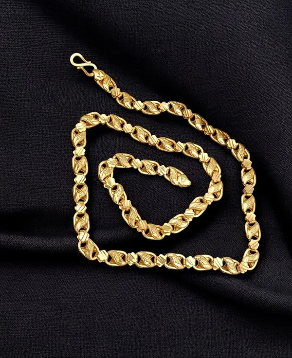 Classical Oval with Star Design Kadi Chain For Men