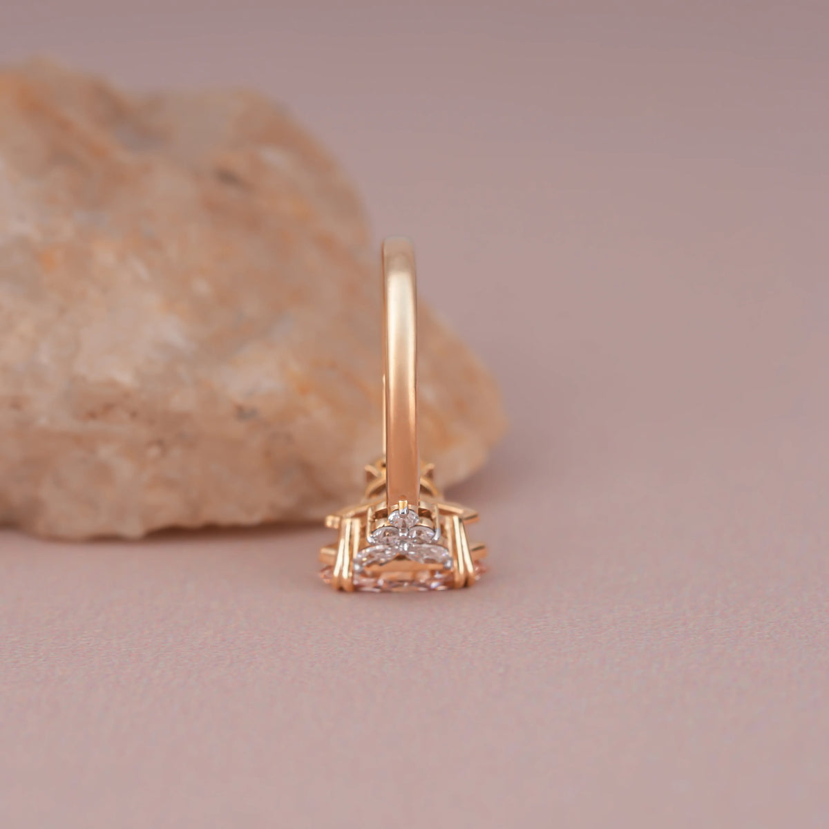 Common :: 1.30TCW pink marquise engagement ring available in silver, gold, and platinum.