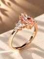 Common :: IGI certified 1ct Fancy Vivid Pink Marquise lab diamond ring