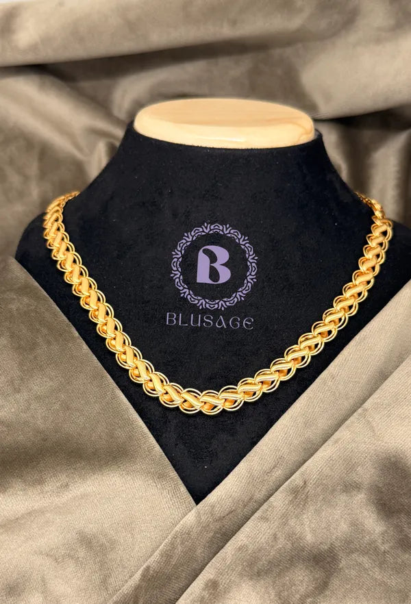 Classic Design Superior Quality Gold Plated Lotus chain for Mans