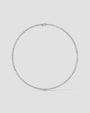 white :: elegant oval lab grown diamond necklace for formal occasions