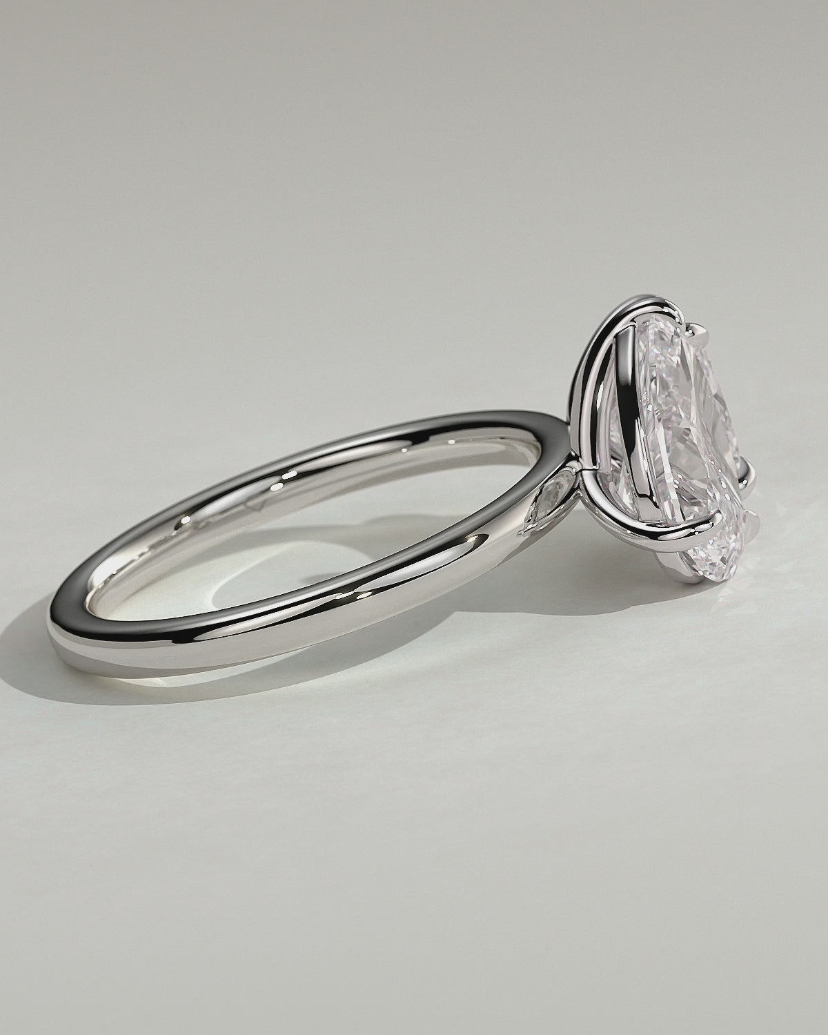 Velserae Pear and Princess Toi et Moi Lab Grown Diamond Engagement Ring | IGI Certified