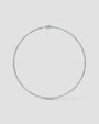white :: elegant emerald lab grown diamond necklace for formal occasions