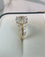Common :: 2ct Oval lab grown diamond with eight Marquise accents showcase