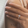 Yellow :: Zoravique Oval Hidden Halo Lab Diamond Ring Yellow Gold IGI Certified