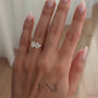Yellow | Rose :: Zorentia 1.5ct Pear & 1.5ct Oval Toi et Moi Lab Grown Diamond Engagement Ring IGI Certified
