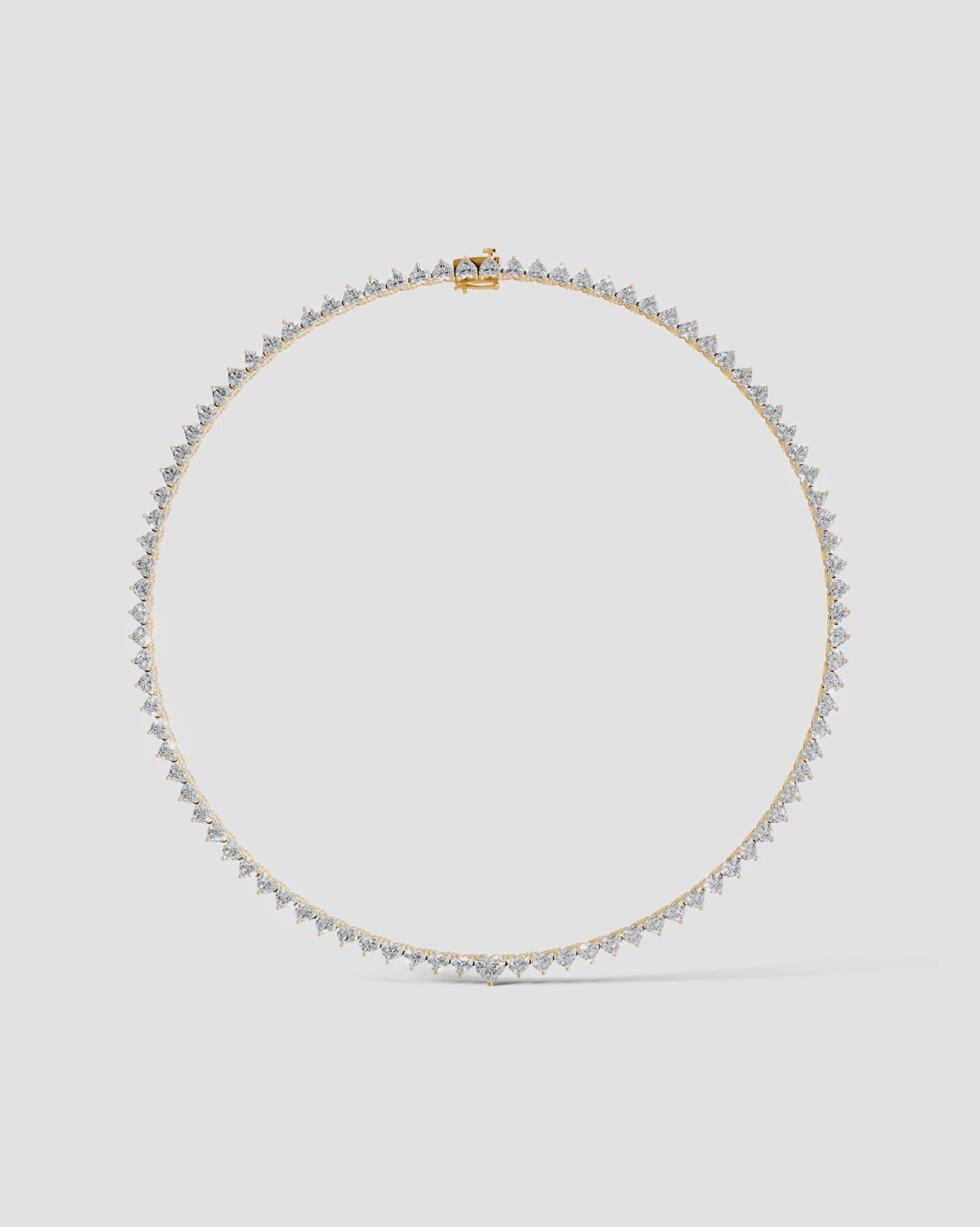 yellow :: elegant heart lab grown diamond necklace for formal occasions